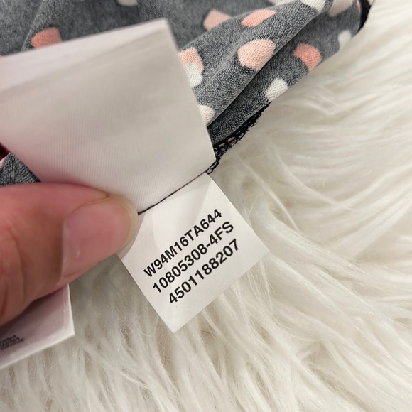 Nine West Cold Shoulder Black Pattern Short Sleeve Blouse - Picture 12 of 12